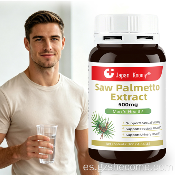 Shecome Saw Palmetto Cápsulas Próstata Salud Urinaria
